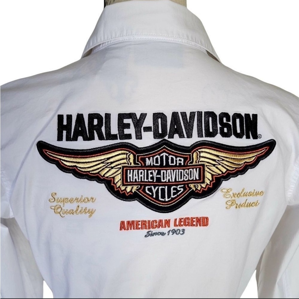 Vintage Harley Davidson Long sleeve Button down shirt Size Small